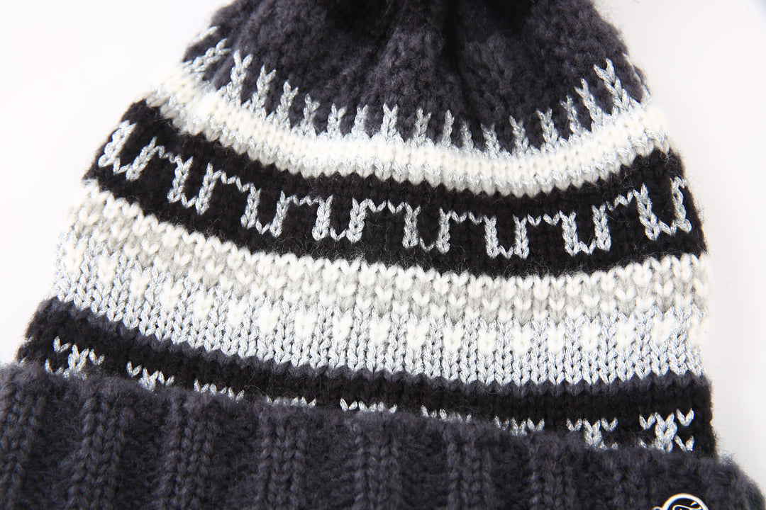 Ted Baker London Women's Fair Isle Knit Black Beanie