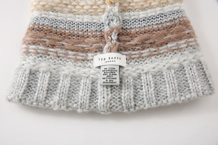 Ted Baker London Women's Fair Isle Knit Grey Beanie