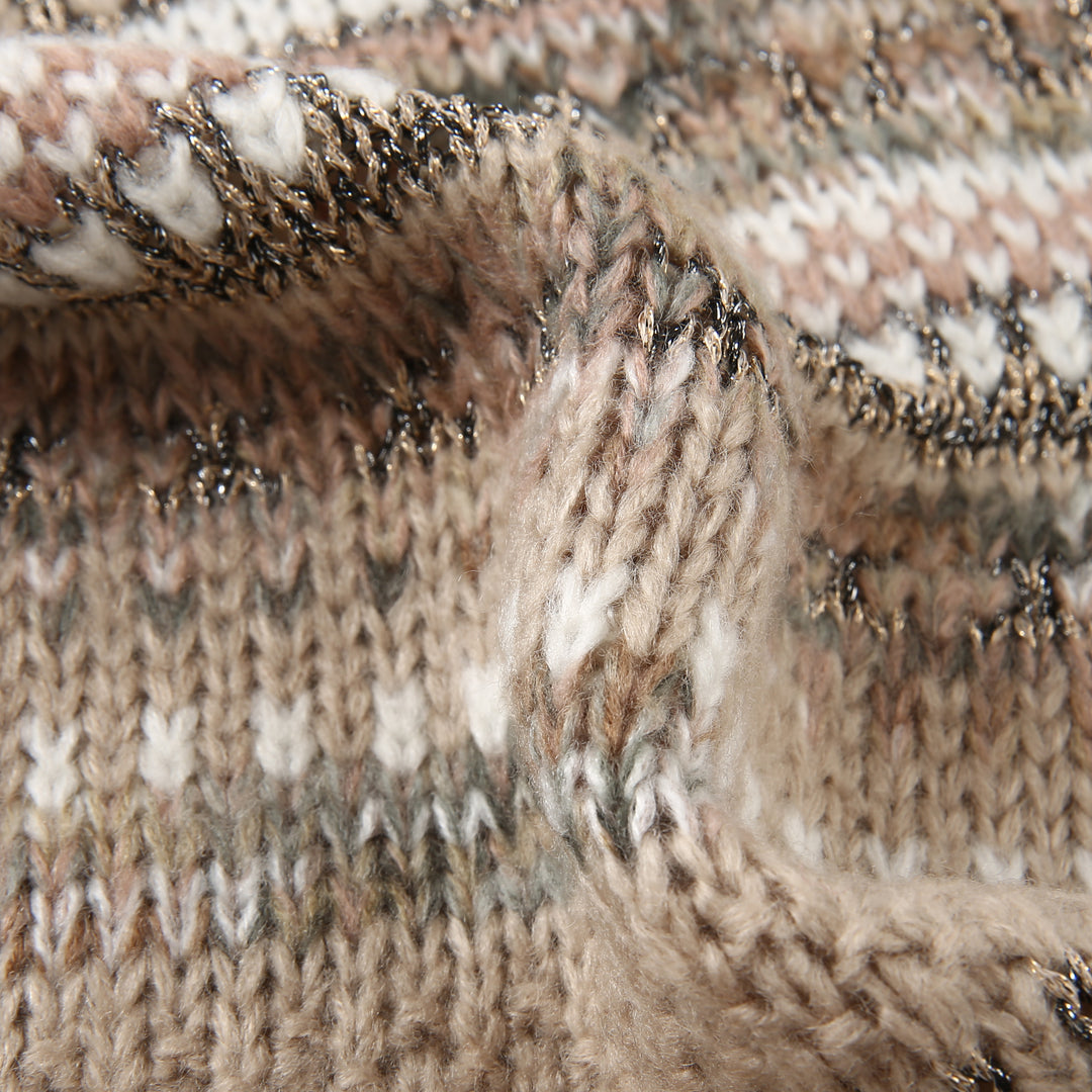 Ted Baker London Women's Fair Isle Knit Beige Scarf