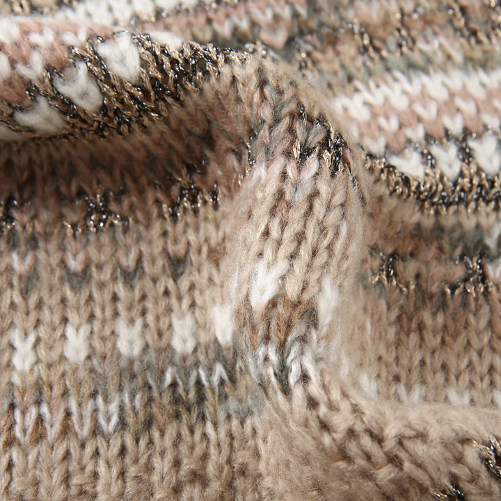 Ted Baker London Women's Fair Isle Knit Beige Scarf