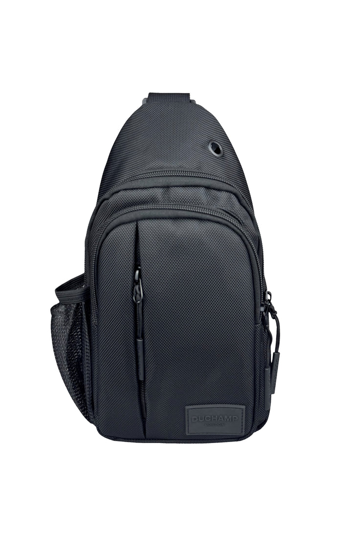 Duchamp London Black Nylon Sling Bag