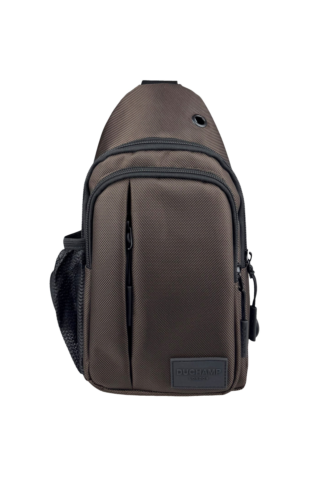 Duchamp London Brown Nylon Sling Bag