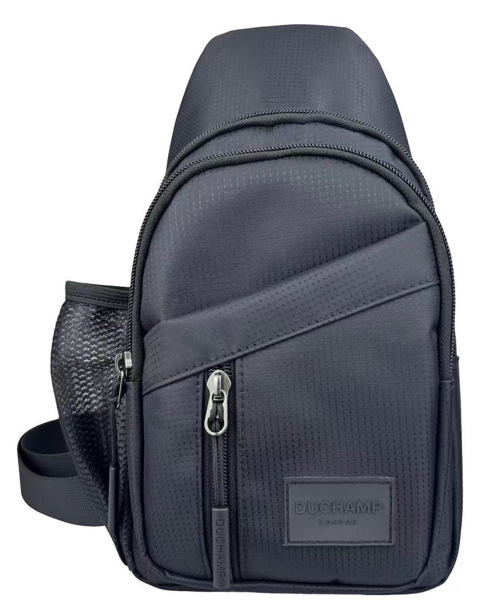 Duchamp London Black Textured Sling Bag