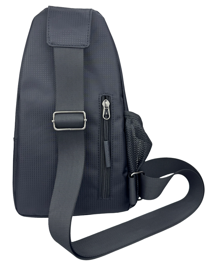 Duchamp London Black Textured Sling Bag