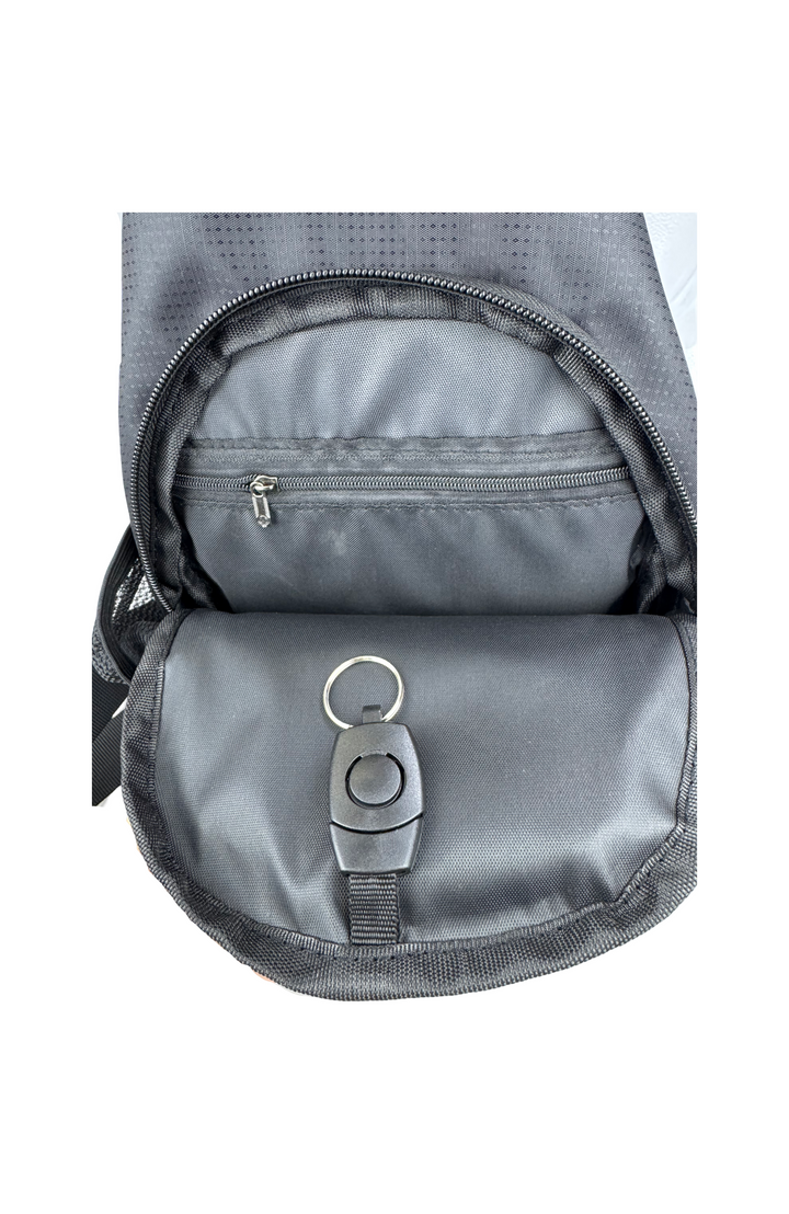 Duchamp London Black Textured Sling Bag