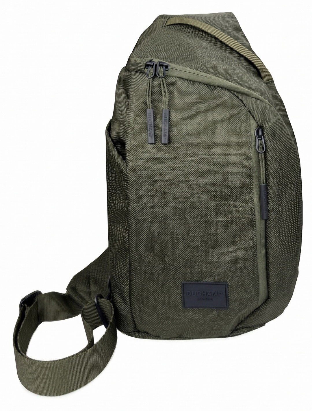 Duchamp London Olive Nylon Sling Bag