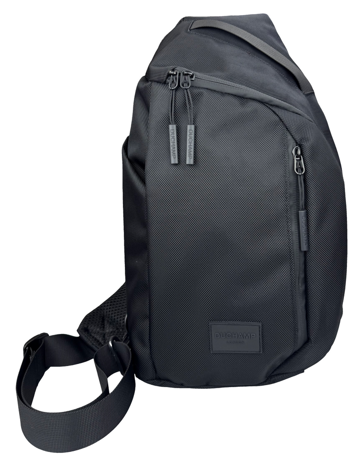 Duchamp London Black Large Ballistic Sling Bag