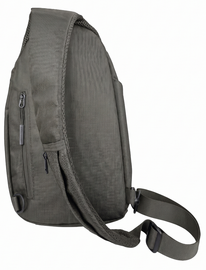 Duchamp London Grey Nylon Sling Bag