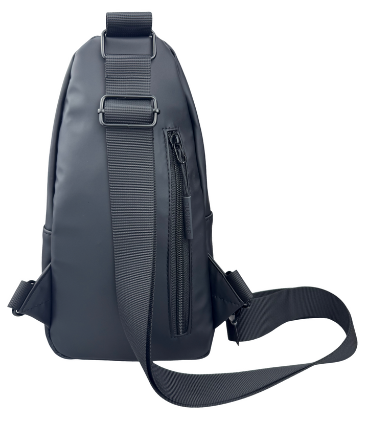 Duchamp London Grey Color Block Rubberized Sling Bag