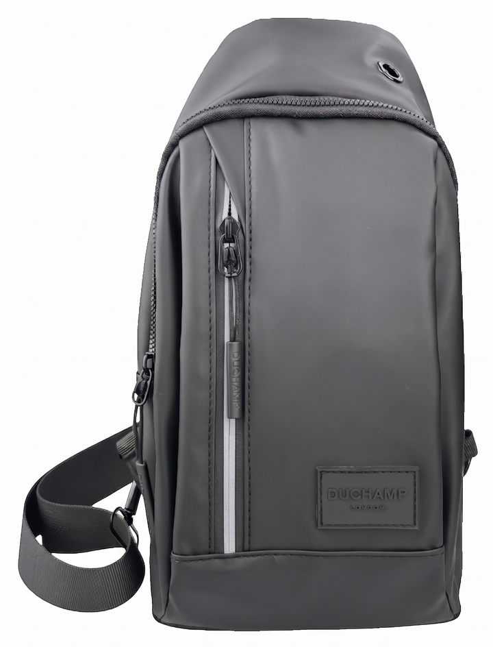 Duchamp London Grey Rubberized Sling Bag