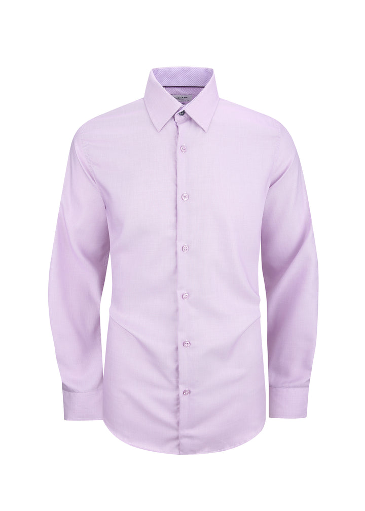 Duchamp London Solid Purple Dress Shirt