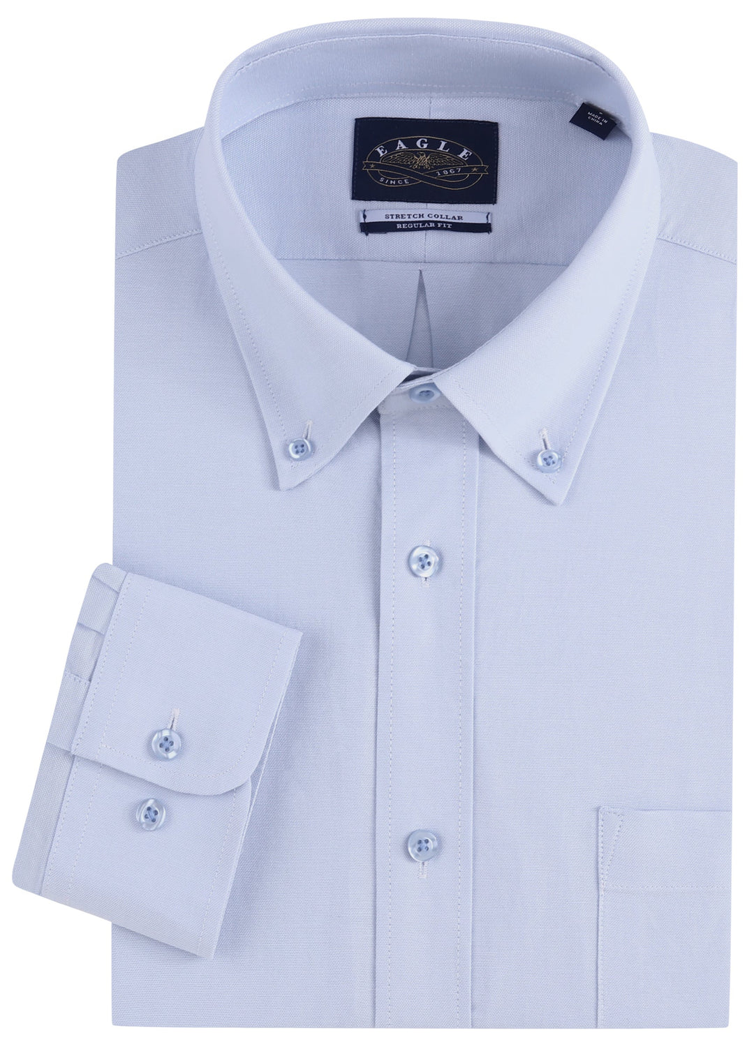 Eagle Men's Stretch Neck Pinpoint Oxford Shirt Eagle Men's Stretch Neck Pinpoint Oxford Shirt