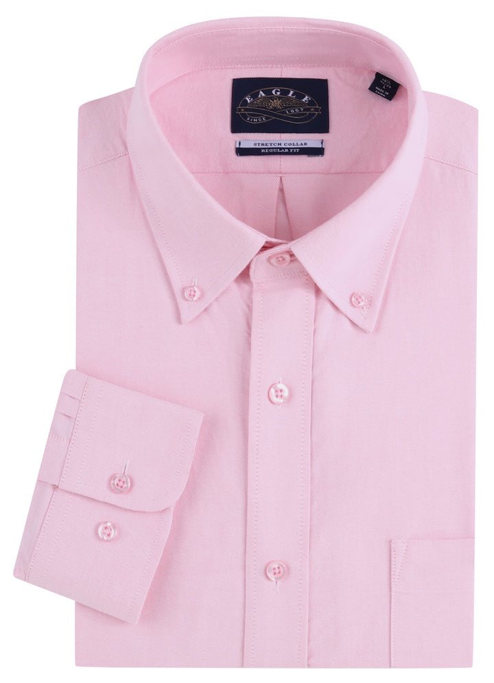 Eagle Stretch Neck Solid Oxford Shirt