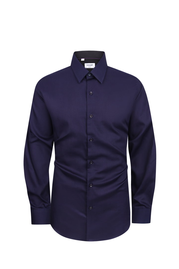 Duchamp London Navy Dress Shirt