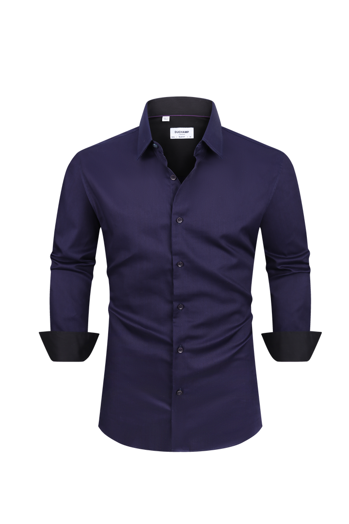 Duchamp London Navy Dress Shirt