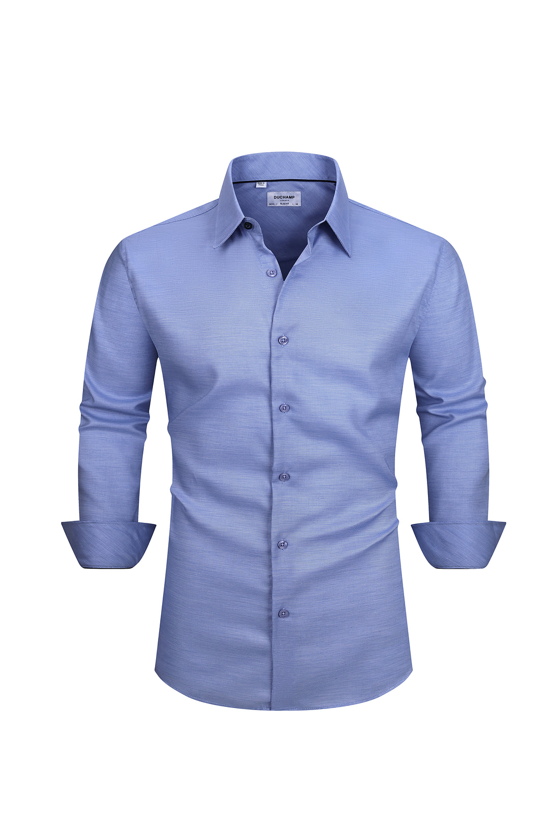 Duchamp London Blue Textured Dress Shirt