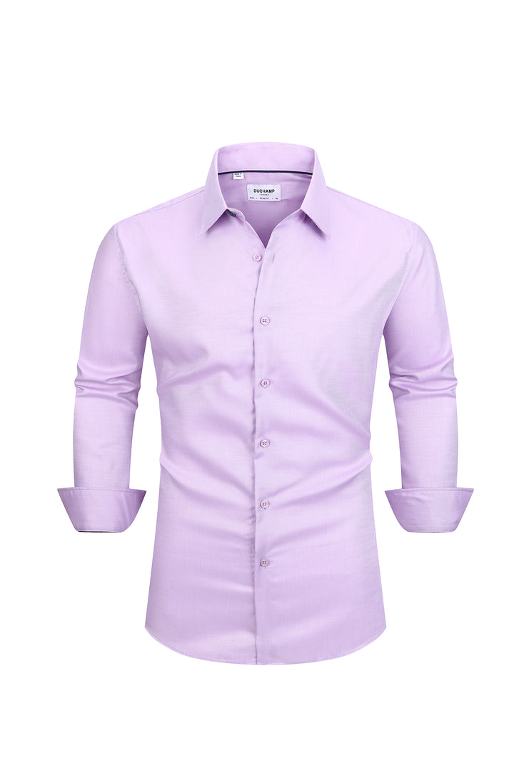 Duchamp London Purple Textured Dress Shirt
