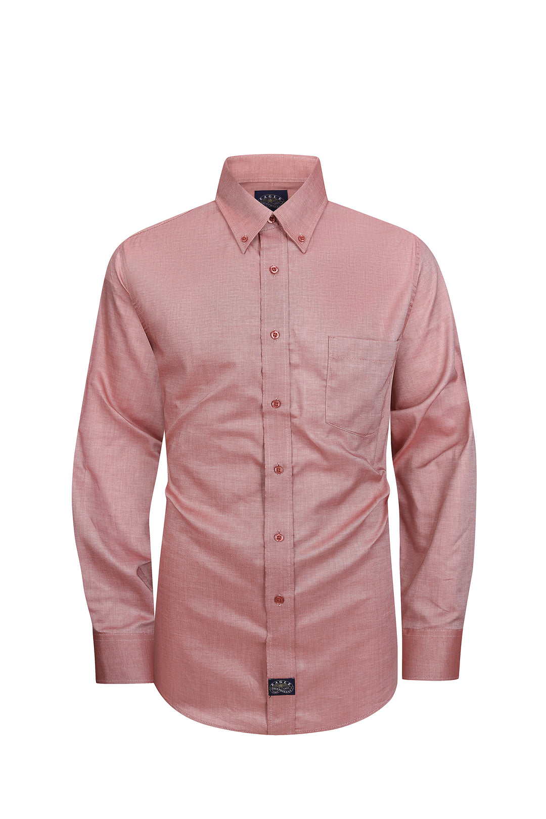 Eagle Stretch Neck Red Oxford Shirt