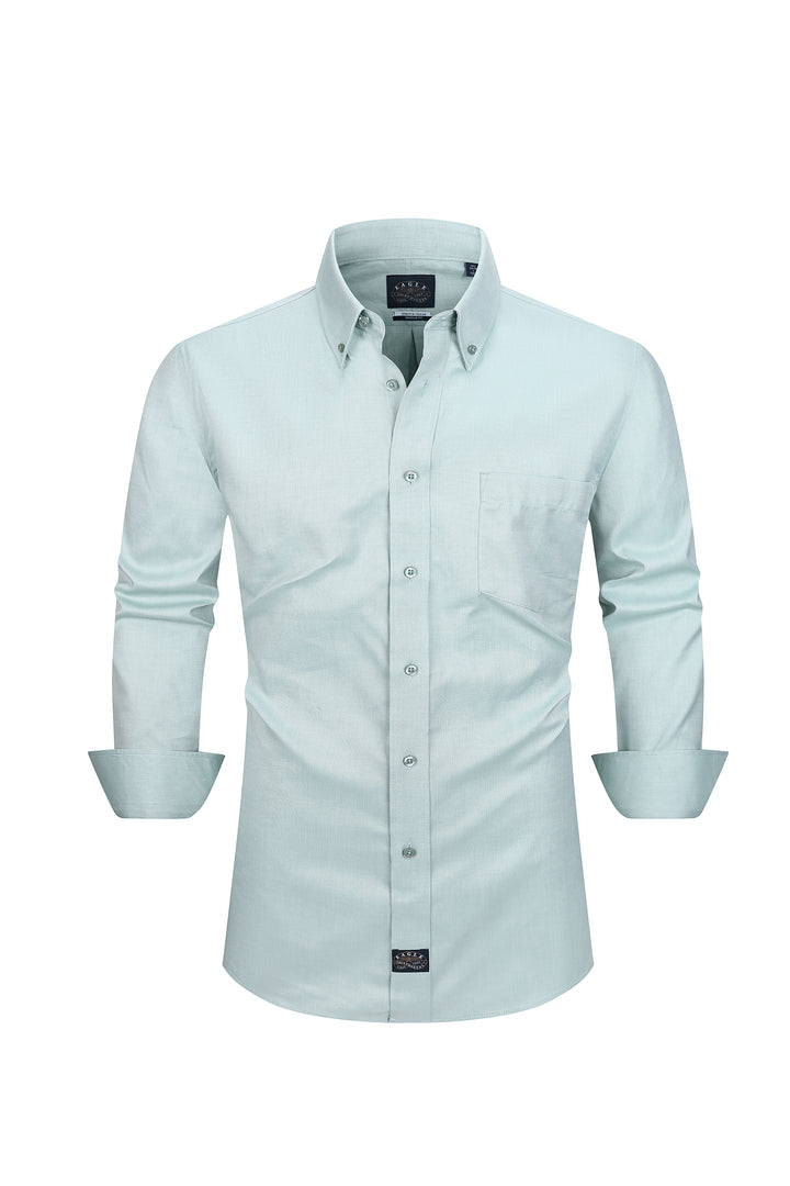 Eagle Stretch Neck Sage Oxford Shirt