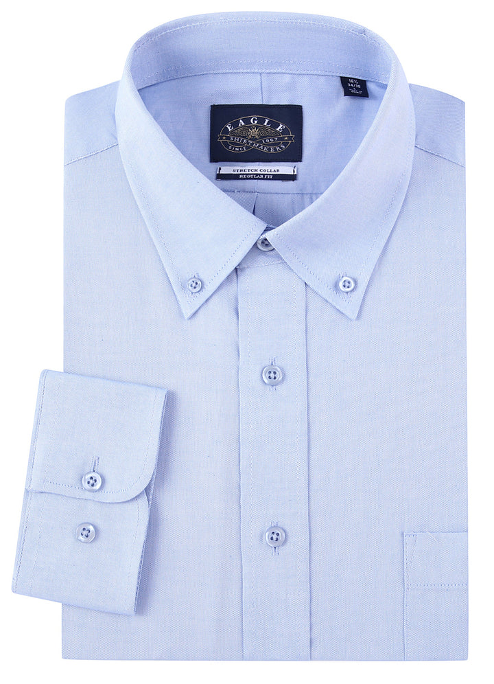 Eagle Stretch Neck Blue Shirt