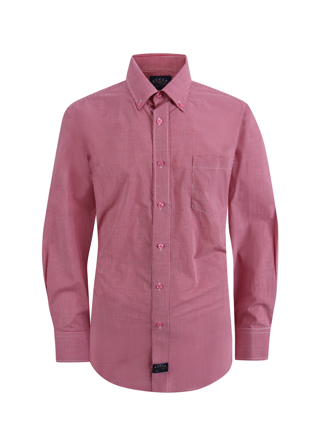 Eagle Stretch Neck Gingham Poplin Shirt