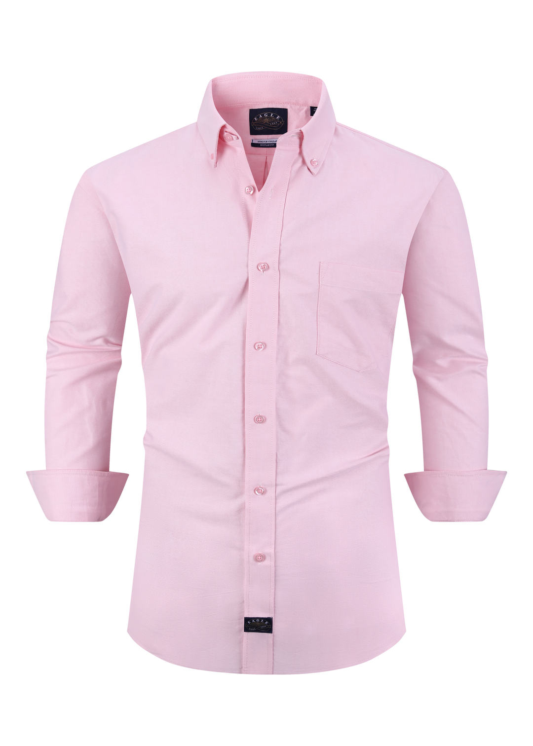 Eagle Stretch Neck Solid Oxford Shirt