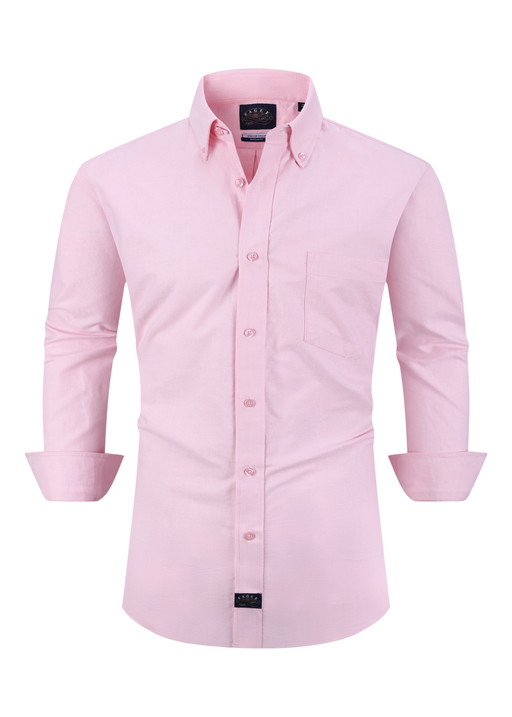 Eagle Stretch Neck Solid Oxford Shirt