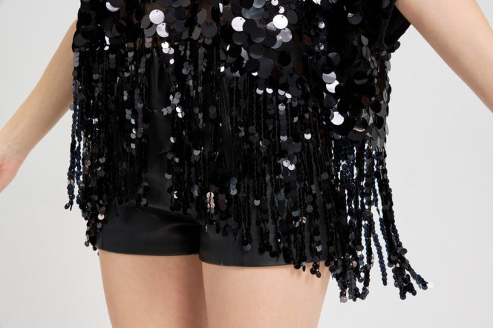 Ted Baker London Women's Sequin Fringe Poncho