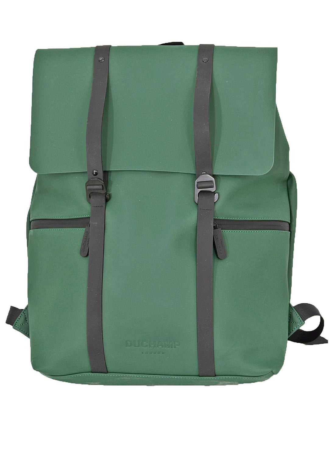 rains messenger backpack in dark teal Duchamp Rubberized Flapover Backpack – SHOP ROFFE
