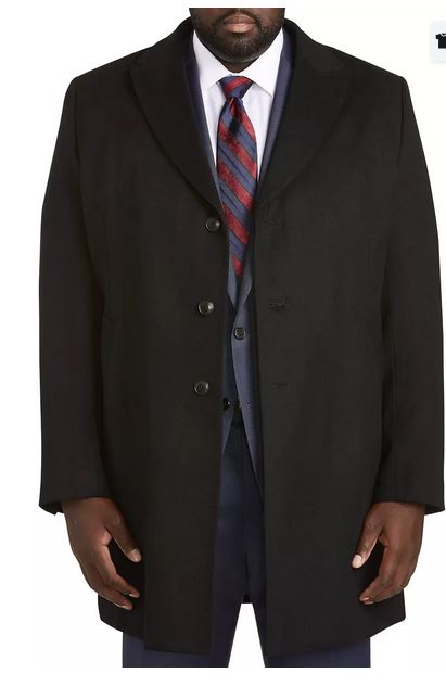 Hechter Paris Sherman Black Pea Coat