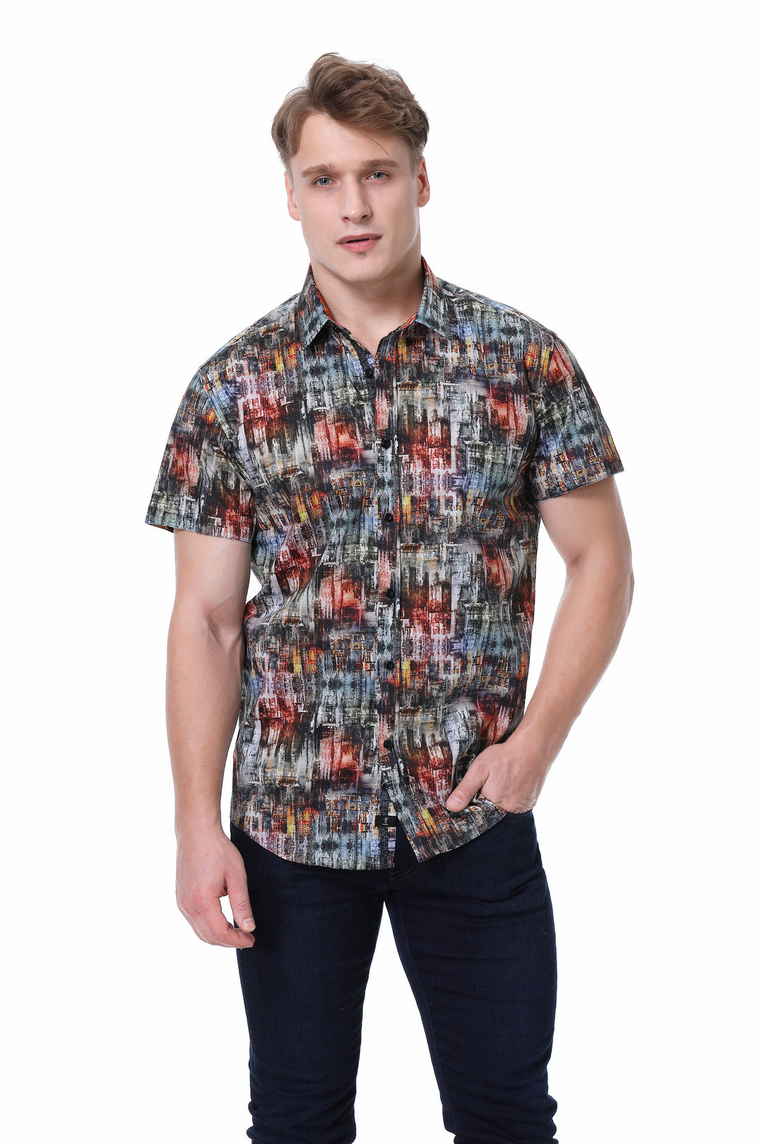 1 Like No other Vidre Short Sleeve Casual Shirt