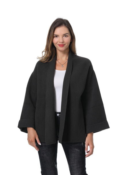 Roffe Cardigan with cuffed sleeves