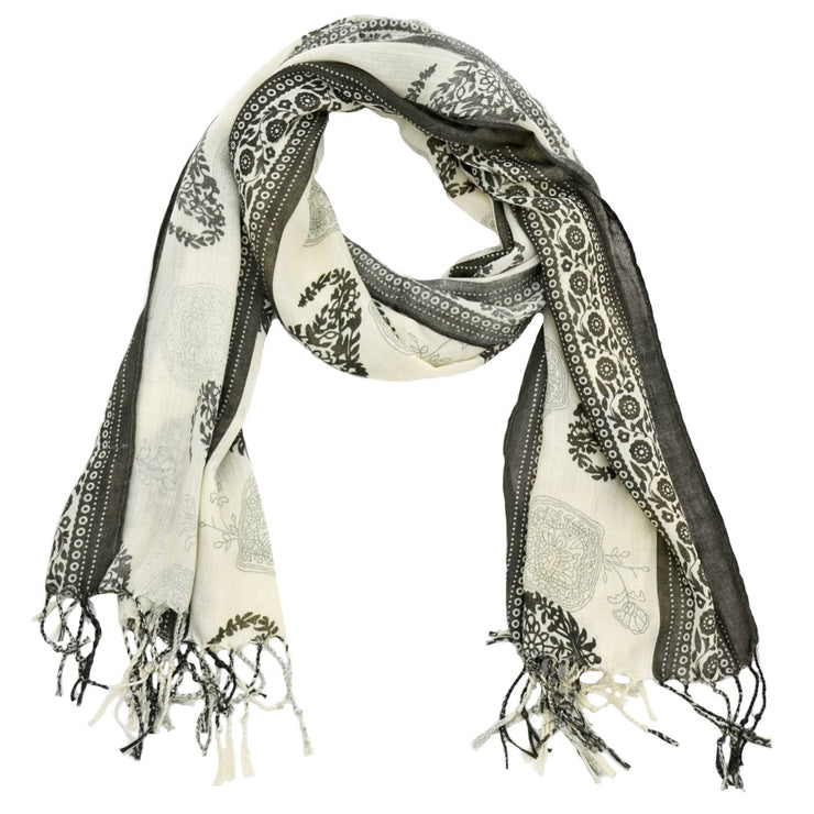 Karly Paisley and Floral Print Scarf