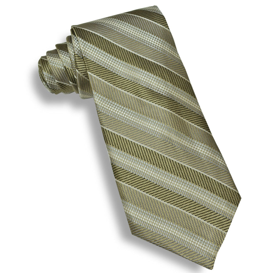 XMI Mens Stripe Platinum Tie