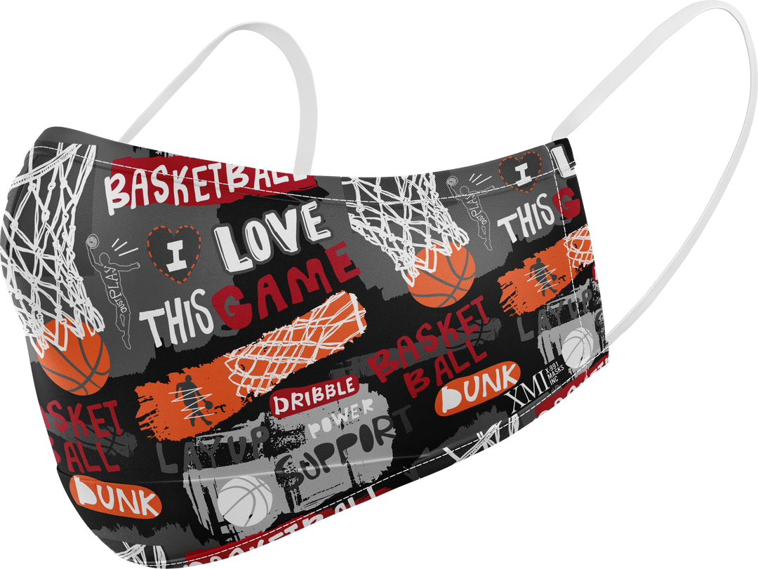 Basketball printed mask for Kids