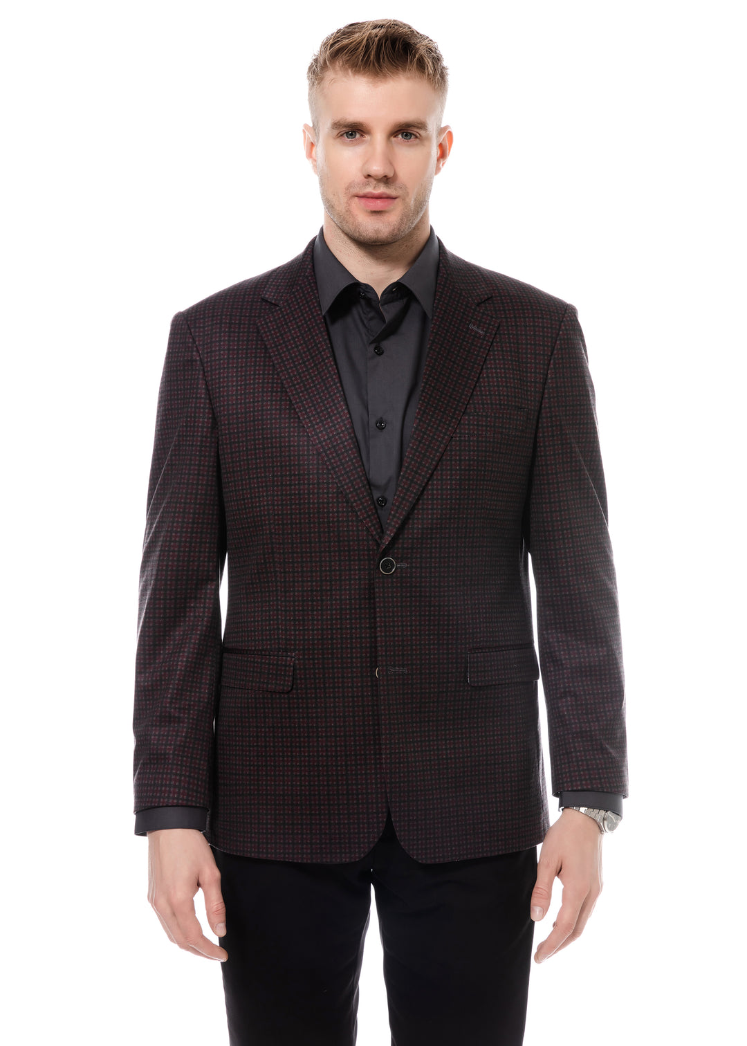 Duchamp Plaid Knit Blazer in Black/tan at Nordstrom, Size 42 Long Duchamp Plaid Knit Blazer in Black/tan at Nordstrom, Size 42 Long