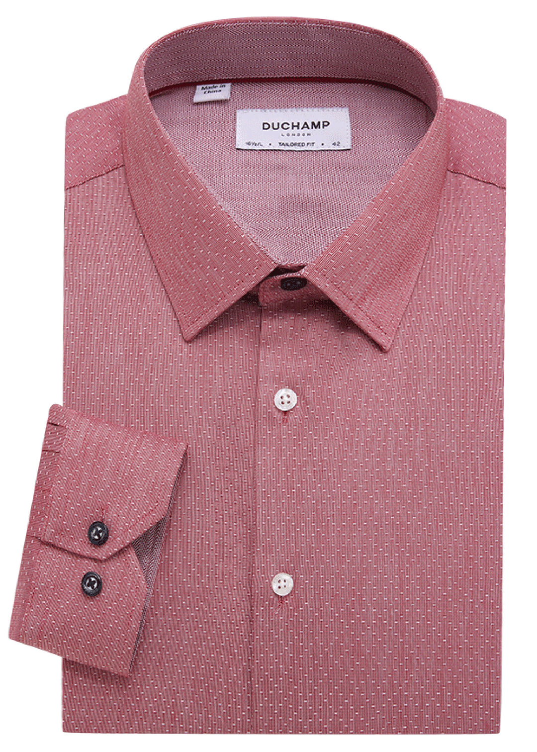 duchamp men's tailored fit dress shirt Duchamp Dress Shirt Mens XXL 18 in. Blue Long Sleeves Tailored Fit