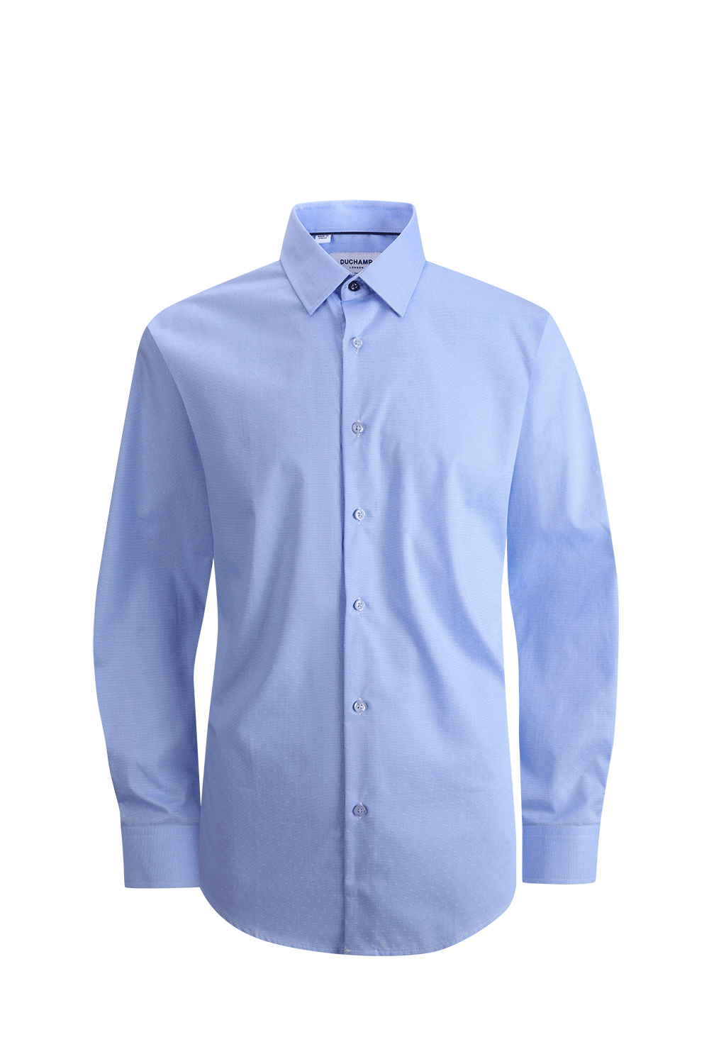 Duchamp London Blue Stripe Dress Shirt