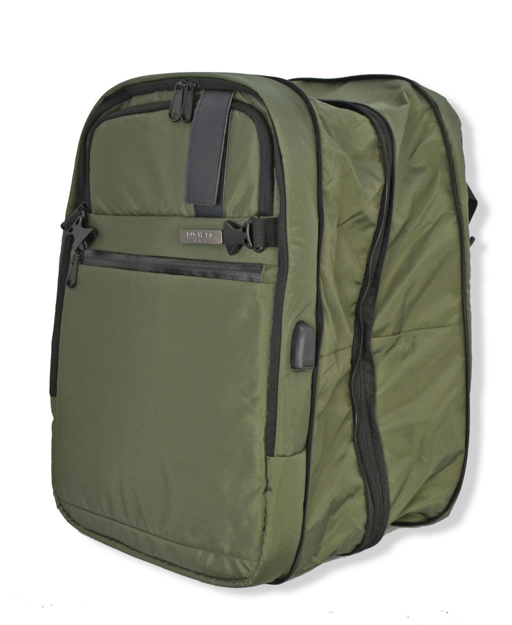 新販売センター Duchamp Getaway Expandable Carry-On Backpack Suitcase (Grey) 並行輸入品  ファッション