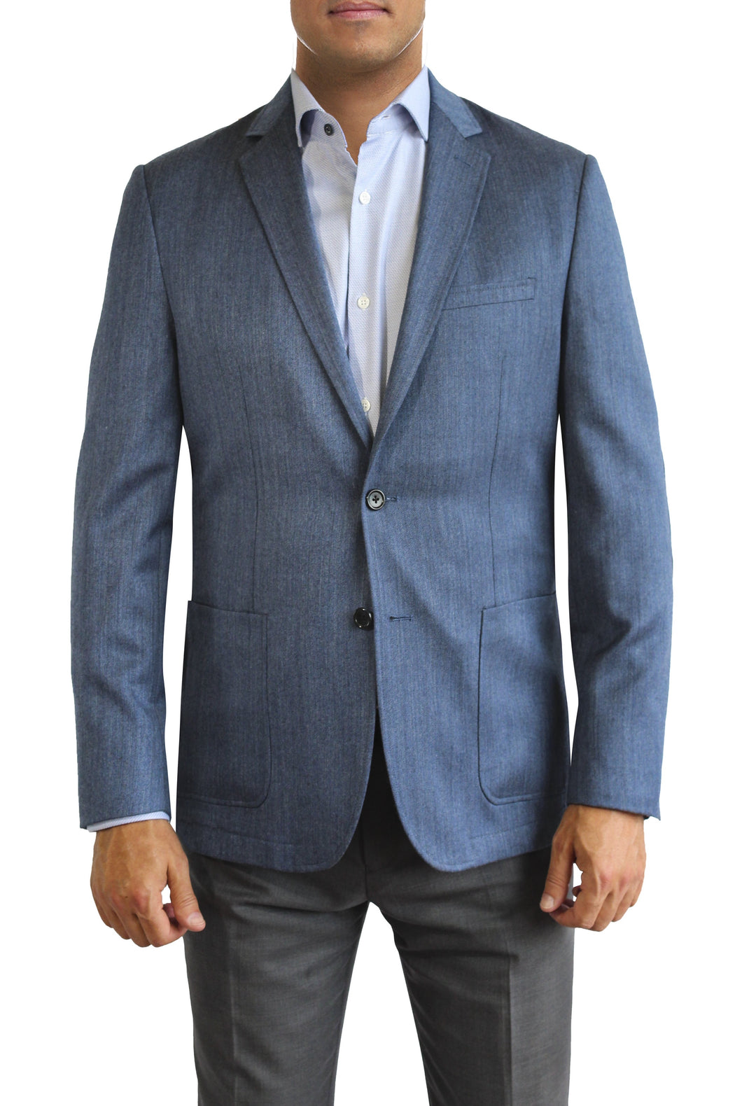 Blue Heather two button jacket by Daniel Hechter