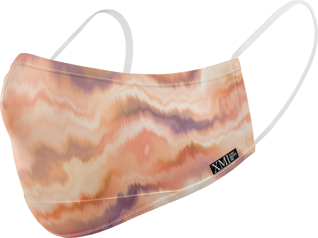 Marbled printed mask