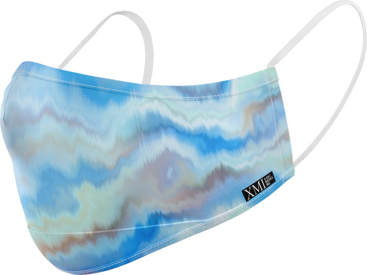 Marbled printed mask