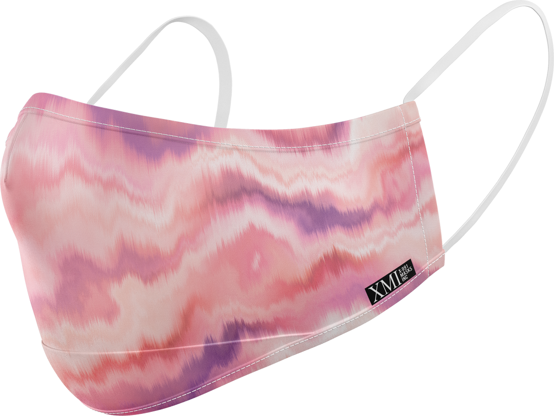 Marbled printed mask