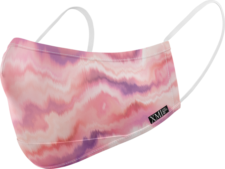 Marbled printed mask