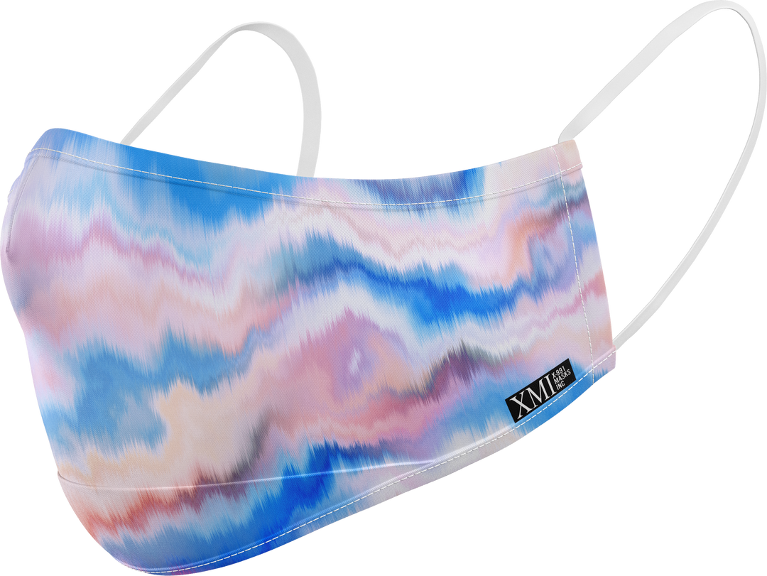 Marbled printed mask