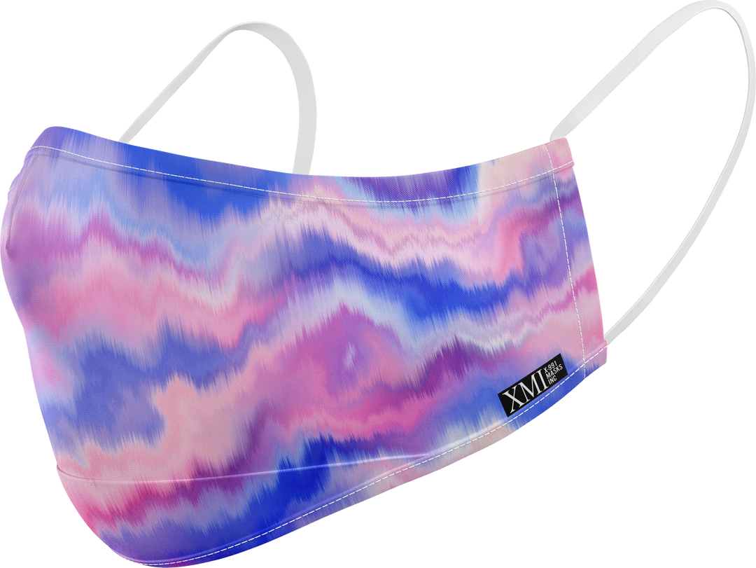 Marbled printed mask