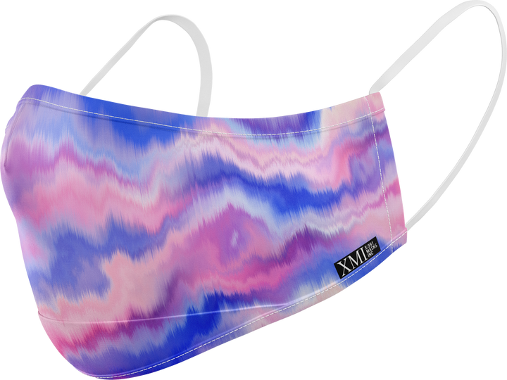 Marbled printed mask