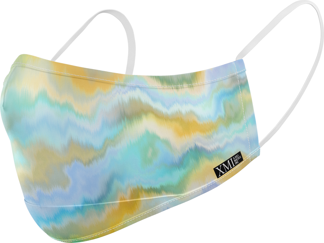 Marbled printed mask