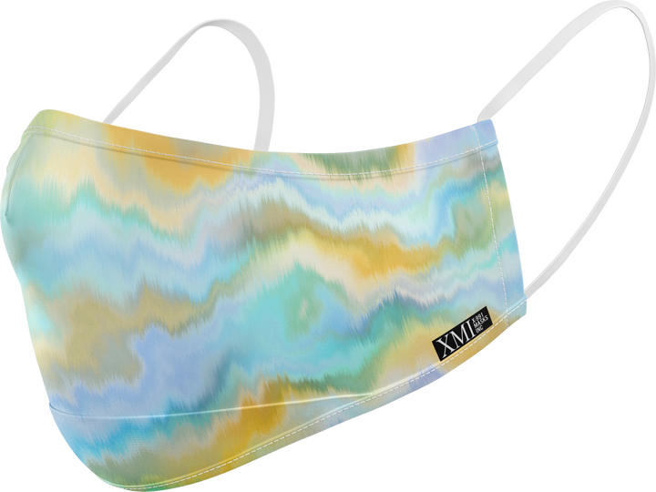 Marbled printed mask