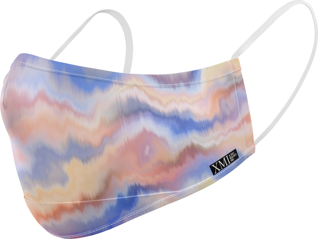 Marbled printed mask